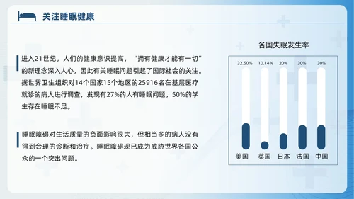 蓝色睡眠障碍患者的护理培训PPT模版睡眠障碍症