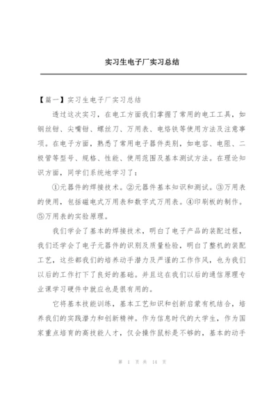 实习生电子厂实习总结.docx