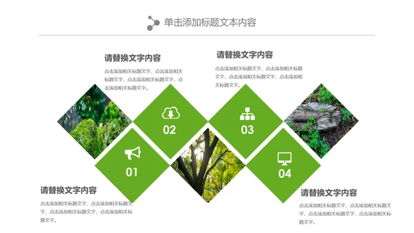 绿色森林植树造林林业木材园林绿化PPT