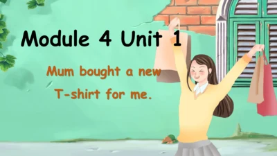 Module 4 Unit 1 Mum bought a new T-shirt for me 课件