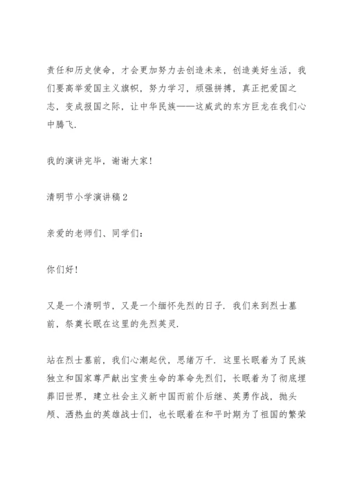 清明节小学代表演讲稿5篇.docx