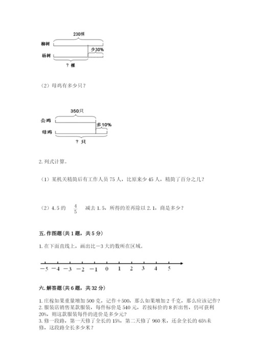 镇沅彝族哈尼族拉祜族自治县六年级下册数学期末测试卷及一套答案.docx