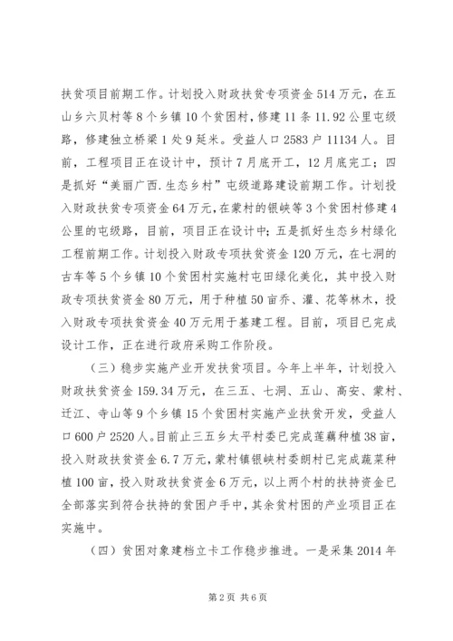 扶贫办XX年上半年工作总结及下半年工作计划 (3).docx
