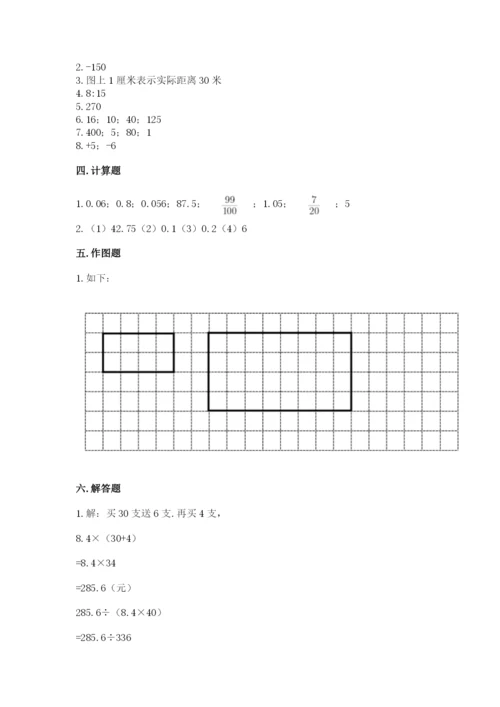 六年级下册数学期末测试卷含完整答案（考点梳理）.docx