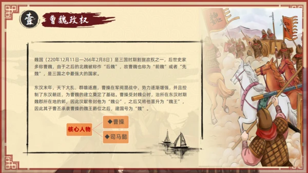 《三国演义》人物介绍通用PPT课件模板