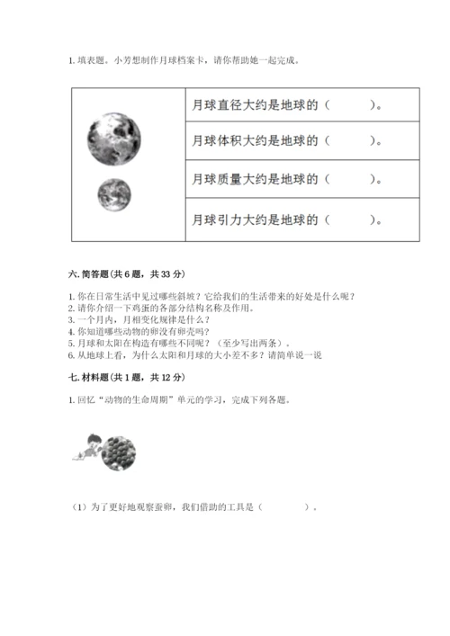 教科版小学科学三年级下册期末测试卷精品【有一套】.docx