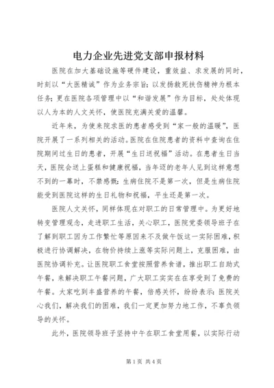 电力企业先进党支部申报材料 (5).docx