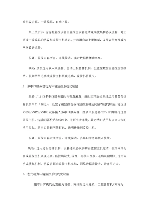 机房环境动力监控系统各个解决方案的优缺点.docx