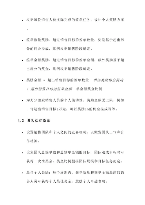 装修公司签单激励方案