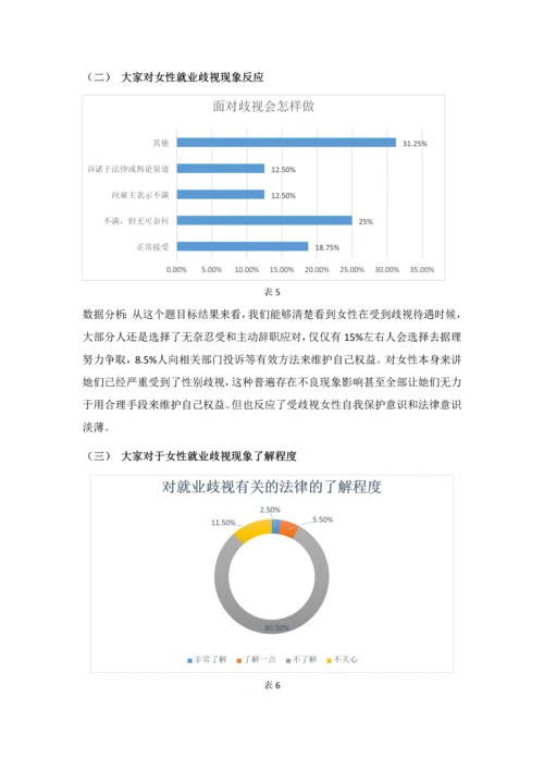 女大学生性别歧视调研分析报告.docx