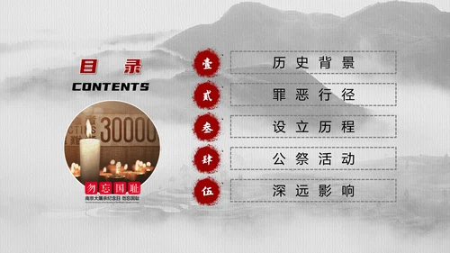 南京大屠杀国家公祭日教学宣传PPT课件