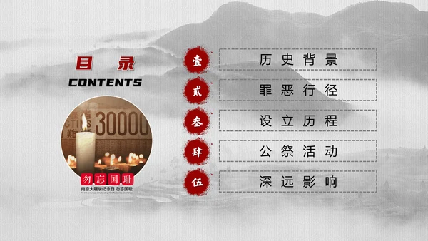 南京大屠杀国家公祭日教学宣传PPT课件
