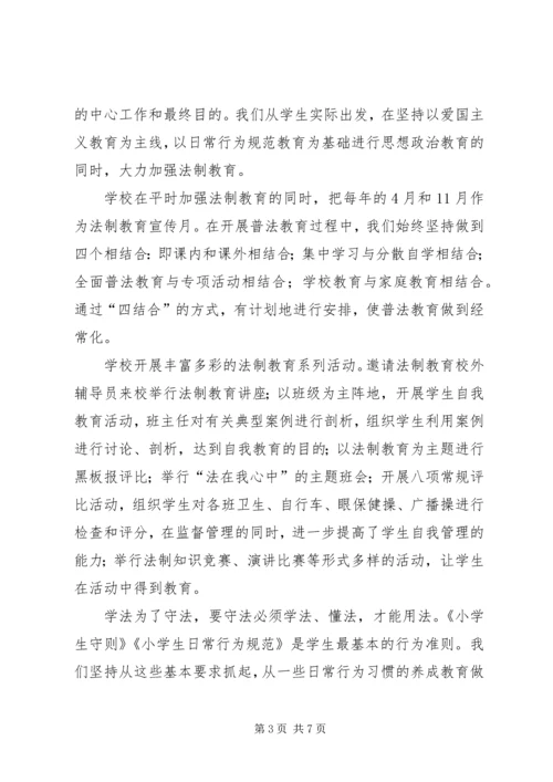 小学依法治校汇报材料.docx