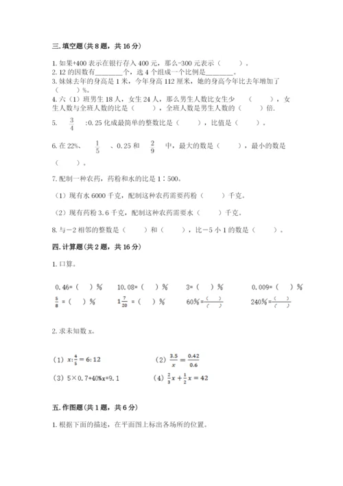 甘德县六年级下册数学期末测试卷精品带答案.docx