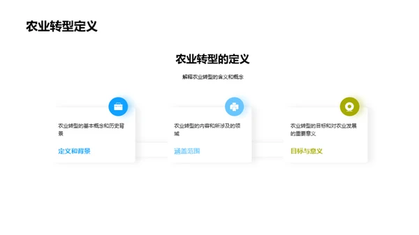 农业革新与转型路径
