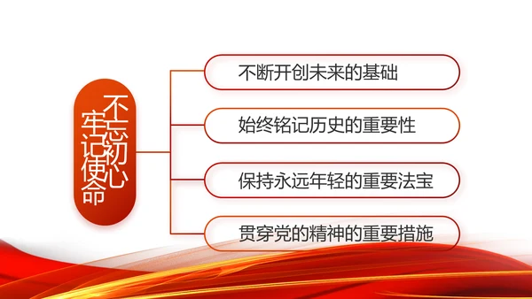 红色党支部工作总结汇报动态PPT党课