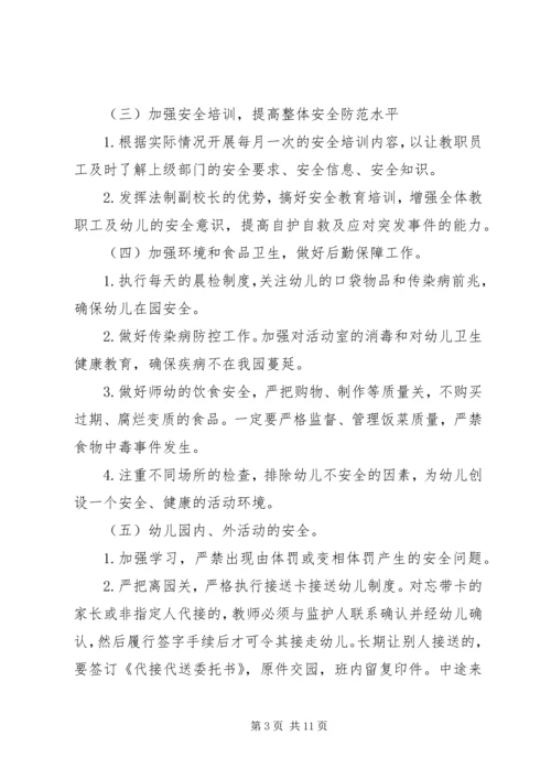 幼儿园20XX年春季幼儿安全工作计划.docx