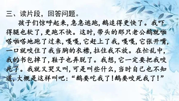 部编版语文四年级上册第六单元复习课件