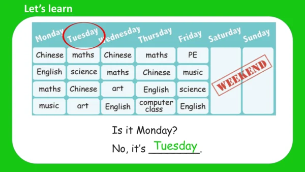 Unit 2 My week Part A Let's learn课件 （共45张PPT）