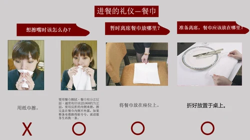 就餐餐桌餐饮礼仪文化教育PPT课件
