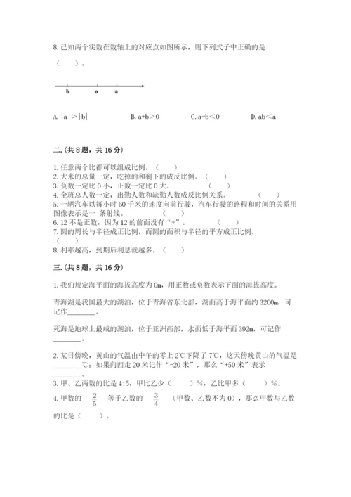 小学毕业班数学检测题往年题考.docx