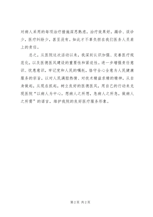 学习医疗规范心得体会范文.docx