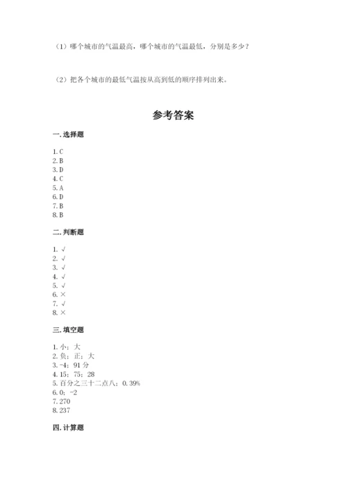 沪教版数学六年级下册期末检测试题（夺冠）.docx