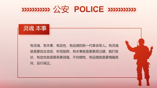 红色大气警察公安表彰大会动态PPT
