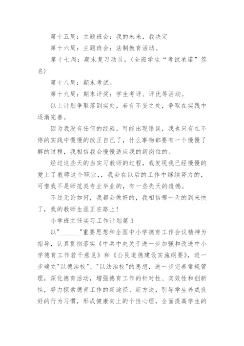 小学班主任实习工作计划6篇.docx