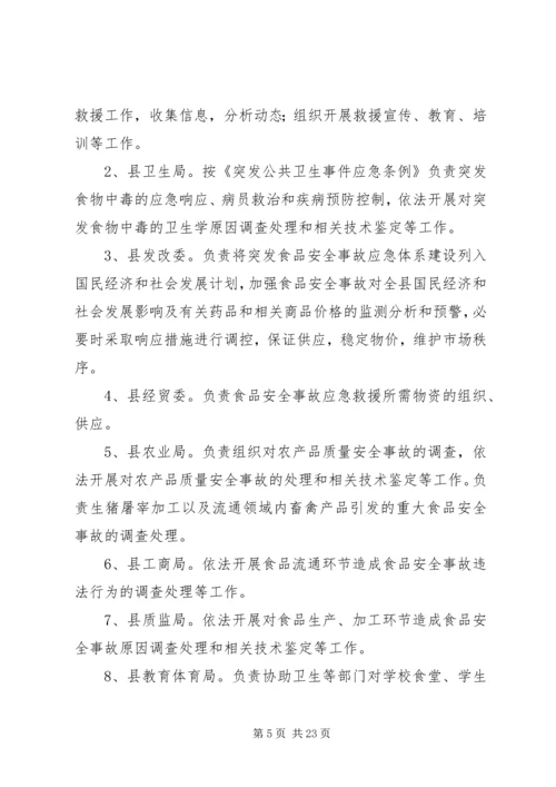 鲤鱼江镇食品药品安全突发事故应急预案 (2).docx
