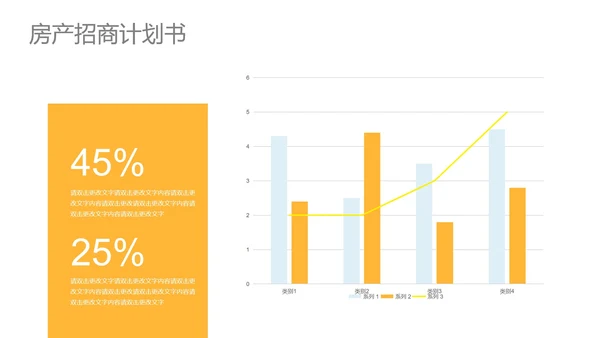 青色渐变风房产招商计划书PPT模板