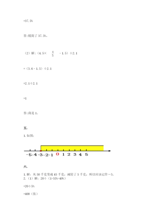 最新版贵州省贵阳市小升初数学试卷精品（综合题）.docx