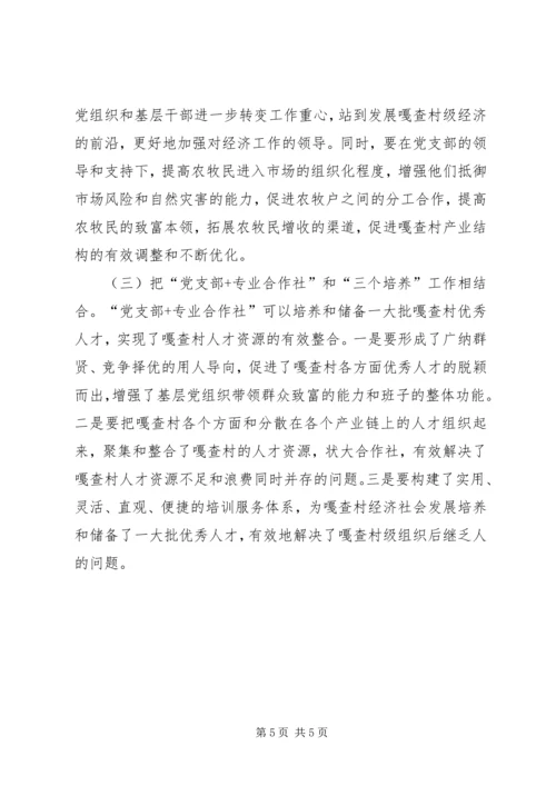 旗实施“党支部专业合作社”工作模式典型材料 (2).docx