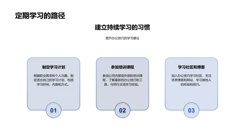 办公技巧提升培训PPT模板