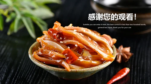 美食卤味熟食宣传介绍PPT动态模板