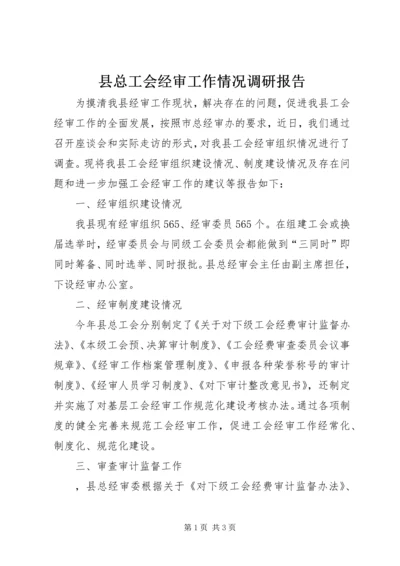 县总工会经审工作情况调研报告 (2).docx