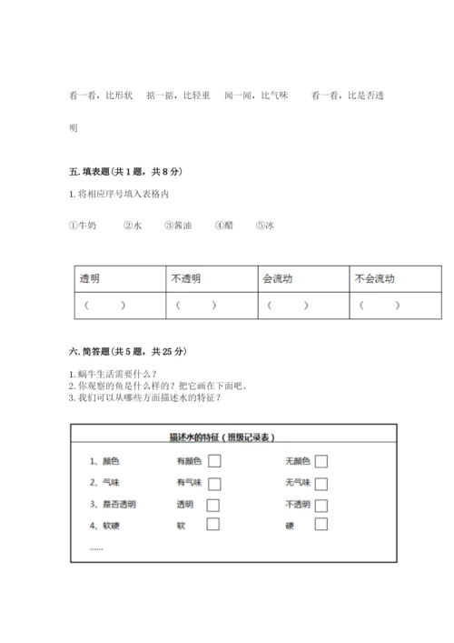 教科版一年级下册科学期末测试卷及答案【新】.docx