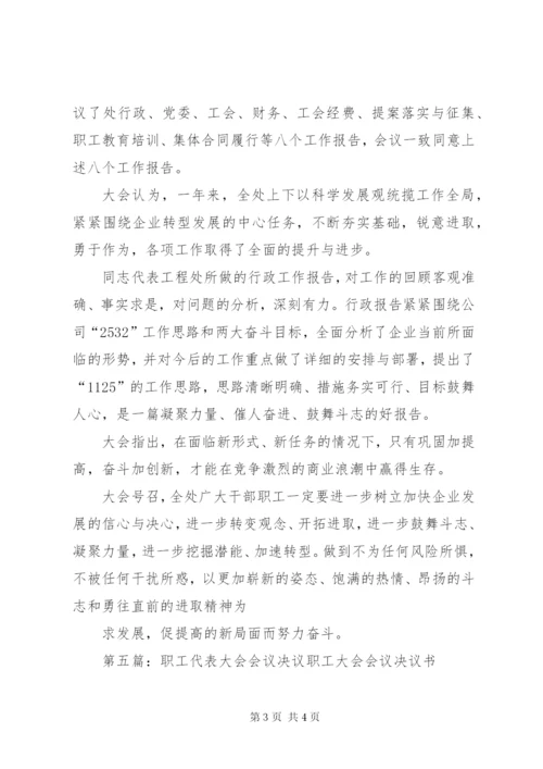 职工代表大会决议 (2).docx