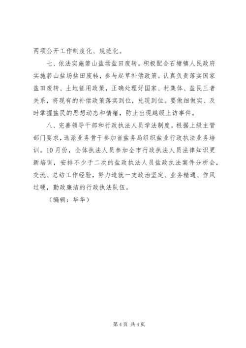 市盐务局工作计划.docx