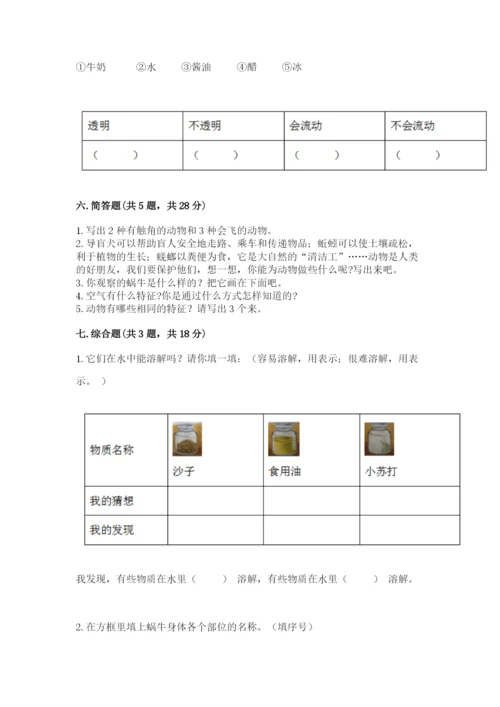 教科版一年级下册科学期末测试卷及答案【基础+提升】.docx