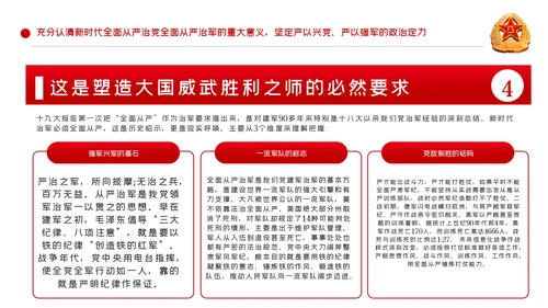 从严治军传承红色基因担当强军重任部队党课PPT