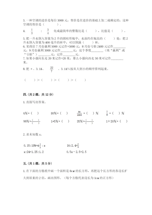 苏教版数学小升初模拟试卷附参考答案【精练】.docx