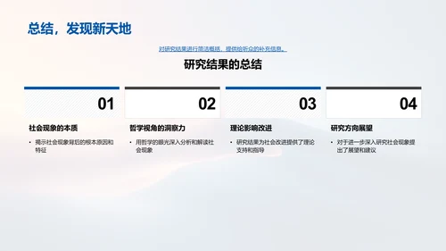 社会现象的哲学探究