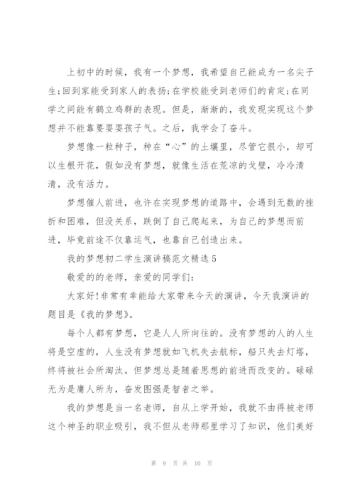 我的梦想初二学生演讲稿范文.docx