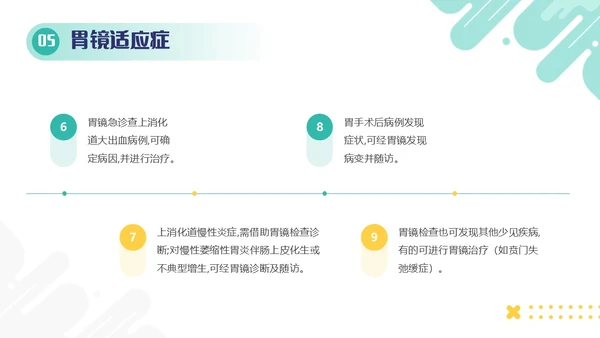 蓝色清新卡通动画扁平风胃肠镜健康宣教医学培训课件PPT模板