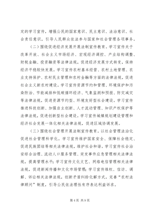 公民法制宣传工作打算.docx