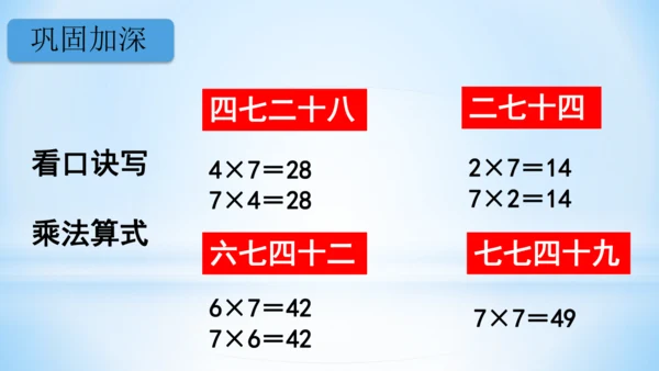 6.表内乘法（二）-7的乘法口诀（第1课时）课件(共20张PPT)-二年级上册数学人教版