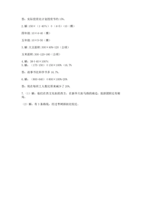 人教版六年级上册数学期末测试卷附答案（精练）.docx