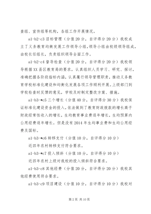 喀拉苏乡希望小学义务教育均衡化发展自查自评报告.docx