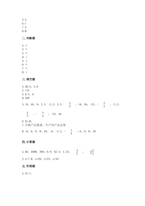 北师大版六年级下册数学 期末检测卷往年题考.docx